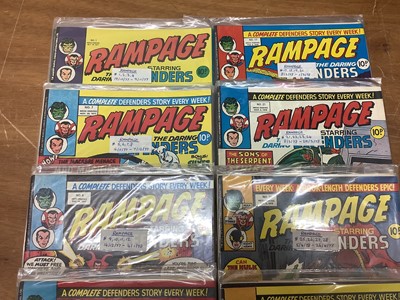 Lot 111 - Marvel Comics Rampage Weekly Magazine #1-34 (1977/78) together with a large quantity of Rampage Monthly (1970's/80's)