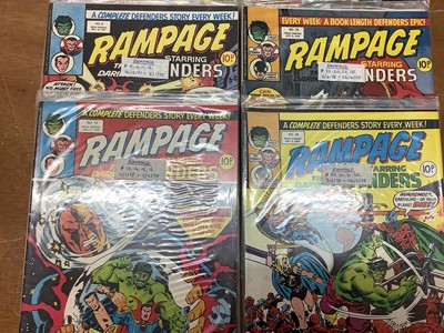 Lot 111 - Marvel Comics Rampage Weekly Magazine #1-34 (1977/78) together with a large quantity of Rampage Monthly (1970's/80's)