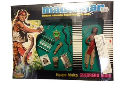 Lot 141 - Madelman Guerreo Indio (1977-1983) Equipo Basico with 6 1/2" action figure, in sealed window box Ref: 513 (1)