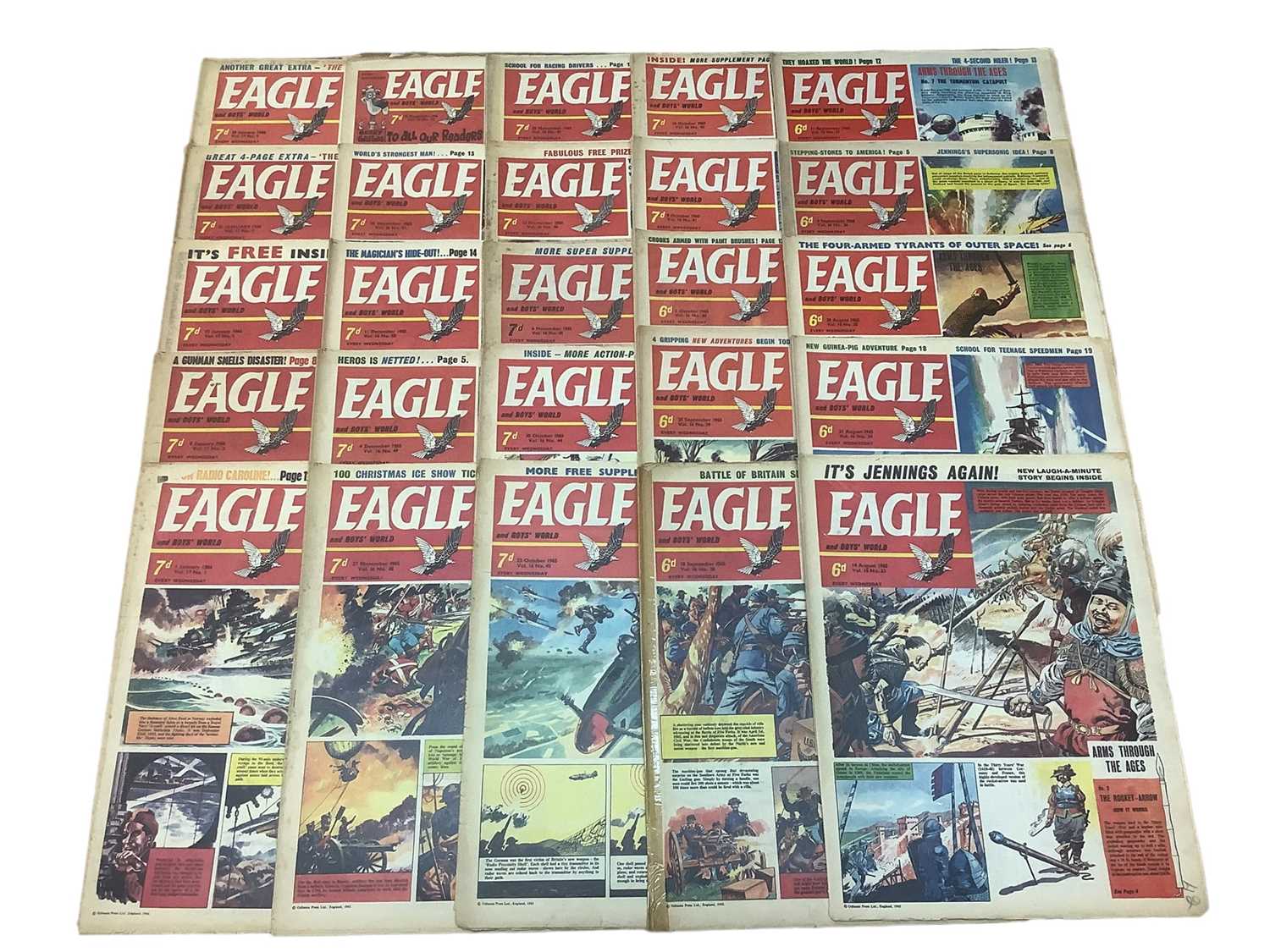 Lot 106 - Quantity of Eagle and Boys' World Magazine