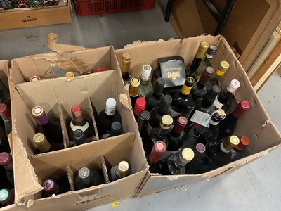 Lot 482 - Approximately 70 bottles of assorted red wines and some spirits (Qty).