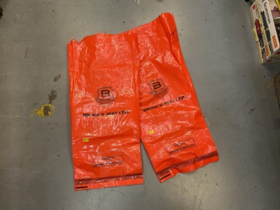 Lot 494 - Two original Brink's - Mat Ltd plastic storage bags- ideal for your gold!