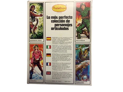 Lot 147 - Madelman (1977-1983) Capitan 7th Caballeria Ref: 1.226, Apoyo Tacitico Ref: 1.066, Picador Mina Ref: 1.229 6 1/2" action figures, plus Picador Mina (without accessories), all in window boxes (two f...