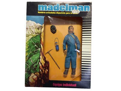 Lot 147 - Madelman (1977-1983) Capitan 7th Caballeria Ref: 1.226, Apoyo Tacitico Ref: 1.066, Picador Mina Ref: 1.229 6 1/2" action figures, plus Picador Mina (without accessories), all in window boxes (two f...