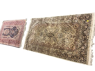 Lot 1391 - Two Eastern rugs, the largest 134 x 78cm