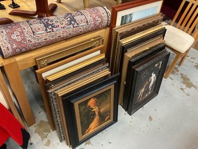 Lot 548 - Collection of reproduction prints in ornaments frames.