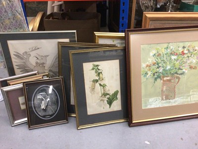 Lot 397 - Group of pictures and prints, including a Kay Olsen still life