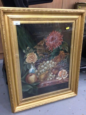 Lot 571 - A. G. Levea, 19th century oil, a still life study signed and dated 1895.