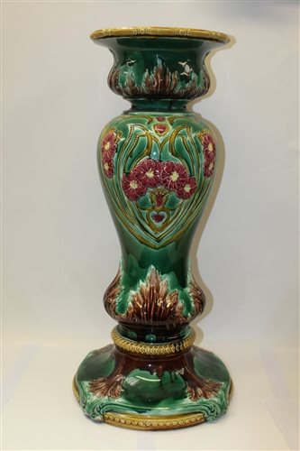 Lot 2016 - Late 19th / early 20th century Majolica...