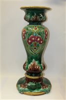 Lot 2016 - Late 19th / early 20th century Majolica...