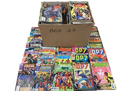 Lot 603 - Marvel Comics mixed lot mostly 1990's. To include Avengers, New Warriors, Captain Marvel, Psi Force, Merc, D.P.7 and many others. Approximately 300 comics.