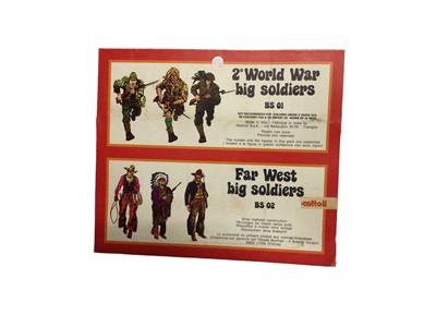 Lot 166 - Atlantic Far West Big Soldiers BS 02 mixed lot including Cowboys, Geronimo Apaches (x2) & Soiux (x4), sealed boxes (7)