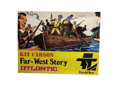 Lot 159 - Atlanic 1:32 Scale Far West Story General Custer No.1211, Buffalo Bill  No.1202, Davy Crockett No.1205, Kit Carson No.1208, Gold Rush No.1210 & Stampede No.2013, boxed (6)