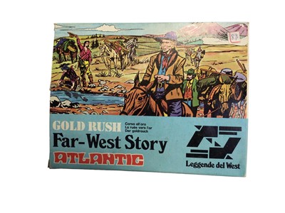 Lot 159 - Atlanic 1:32 Scale Far West Story General Custer No.1211, Buffalo Bill  No.1202, Davy Crockett No.1205, Kit Carson No.1208, Gold Rush No.1210 & Stampede No.2013, boxed (6)