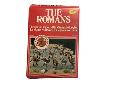 Lot 163 - Atlantic 1:32 Scale The Romans, The Roman Cavalry (Chariots), sealed boxes No. 1611 (x6) & The Roman Legion, boxed No.1609 (7 total)