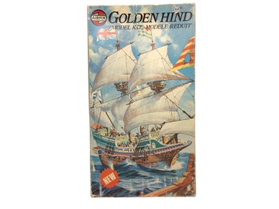 Lot 183 - Airfix Series 9 Golden Hind (Some sails cracked), boxed (lid poor) No.9258