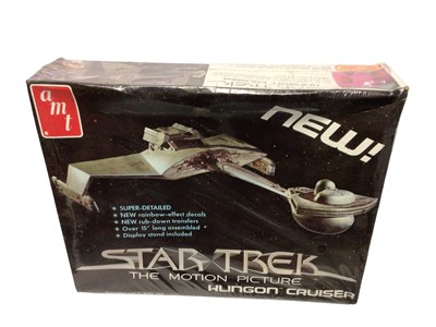 Lot 196 - Matchbox Lesney AMT Corp Star trek The Motion Picture Klingon Cruiser  S971 & Mr. Spock S973 and MPC Star Wars The Empire Strikes Back Star Destroyer No.1-1928 (3)