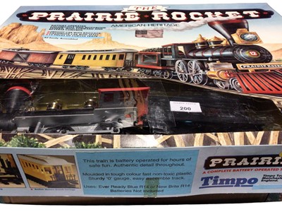 Lot 200 - Timpo Toys The Prairie Rocket American Heritage Steam Locomotive , boxed (window panel damaged) No.243 (1)