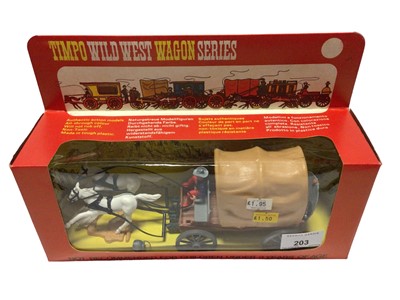 Lot 203 - Timpo Toys Wild West Wagon Series Chuck Wagon, in window box No.273 (2)