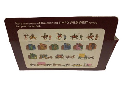 Lot 204 - Timpo Toys Wild West Series Cowboy Raft Set No.297& Travois Set No.298, both in window boxes (2)