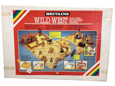 Lot 210 - Britains Wild West Play-Scene Ranch Far-West Szenerie, boxed No.7611 (1)