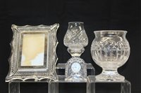 Lot 2021 - Waterford crystal Clocksck together with a...