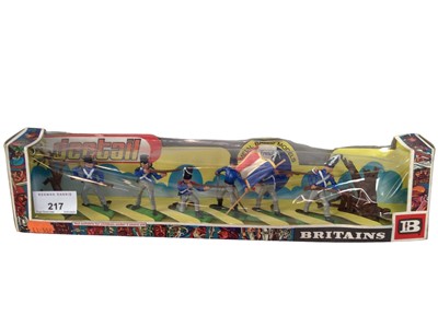 Lot 217 - Britains Deetail French Infantry (Waterloo), boxed (window dented) No.7954 (1)