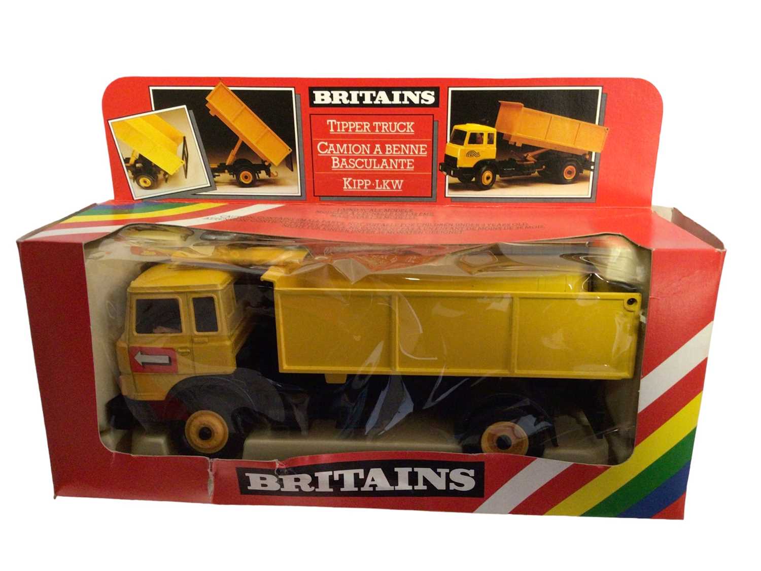 Lot 232 - Britains Flatbed Transporter No.9582 & Tipper Truck No.9583, both boxed (2)