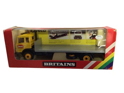 Lot 232 - Britains Flatbed Transporter No.9582 & Tipper Truck No.9583, both boxed (2)