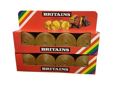 Lot 236 - Britains farm Models including tractor No.9420, plus six farm accessories & Round Hay Bales (x2) (9 total)