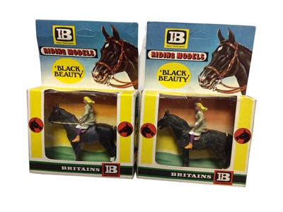 Lot 238 - Britains Black Beauty No.2001 (x2), Zoo Animals & Cages, all boxed (4)