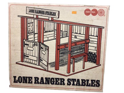 Lot 241 - Marx Toys Lone Ranger Stables construction kit, boxed (nibbled to one corner) no. 7440 (1)