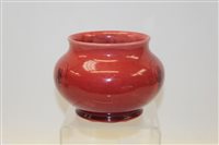Lot 2024 - Moorcroft pottery flambé vase with a lined...