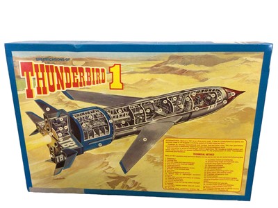 Lot 256 - Matchbox Thunderbirds 1 & 3, The Mole, Thunderbirds 2 Pod Vehicles, FAB1 & Parker, on card with bubblepack etc (8 items)