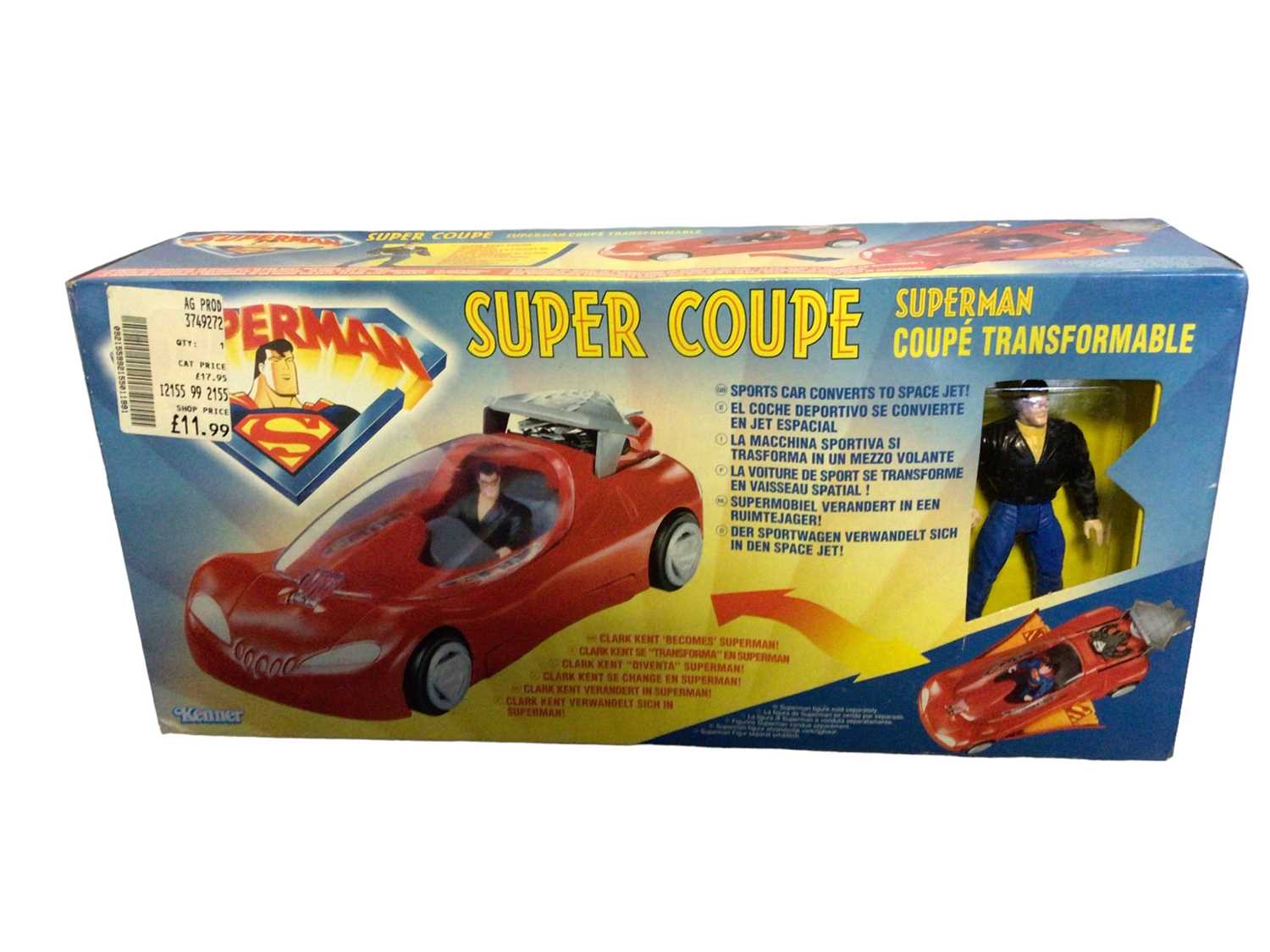 Lot 257 - Kenner Superman Super Coupe which converts to Space Jet with Clark Kent/Superman action figure, boxed No. 62954 (1)