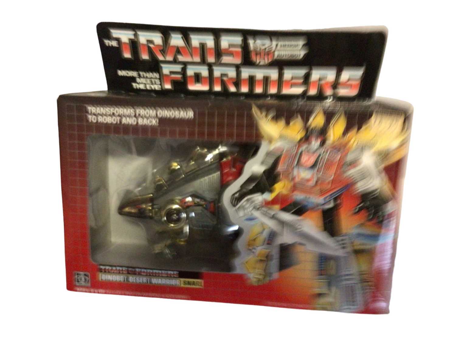 Lot 295 - Hasbro Transformers (1985-1986) Dinobot Desert Warrior Snarl (Alternate mode: Stegosaurus), in window box No. 5974 (1)