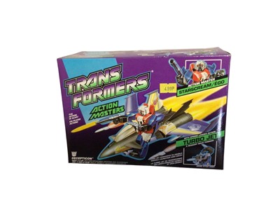 Lot 297 - Hasbro Transformers (1990) Action Masters Starscream Turbo Jet (Alternate mode: Artillery Station), boxed (slightly crumpled one corner) No.5936 (1)