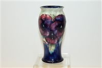 Lot 2029 - Moorcroft pottery vase decorated in the Pansy...