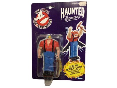 Lot 321 - Kenner The Real Ghostbusters Haunted Humans (1986-1991) Hard Hat Horror Ghost, on card with bubblepack (1)