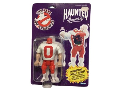 Lot 322 - Kenner The Real Ghostbusters Haunted Humans (1986-1991) Tombstone Tackle Ghost, on card with bubblepack (1)