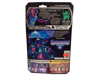 Lot 343 - Hasbro Visionaries (1987) Knights of Magical Light Witterquick (Spectral Knights) 5" action figure, on punched card with bubblepack No. 7905/7800 (1)