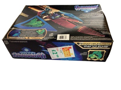 Lot 349 - Hasbro Visionaries (1987) Knights of Magical Light Skyclaw (Darkling Lords) Vehicle & Driver Set with Mortdred 5" action figure, boxed (original tape & slightly crumpled) 7830 (1)