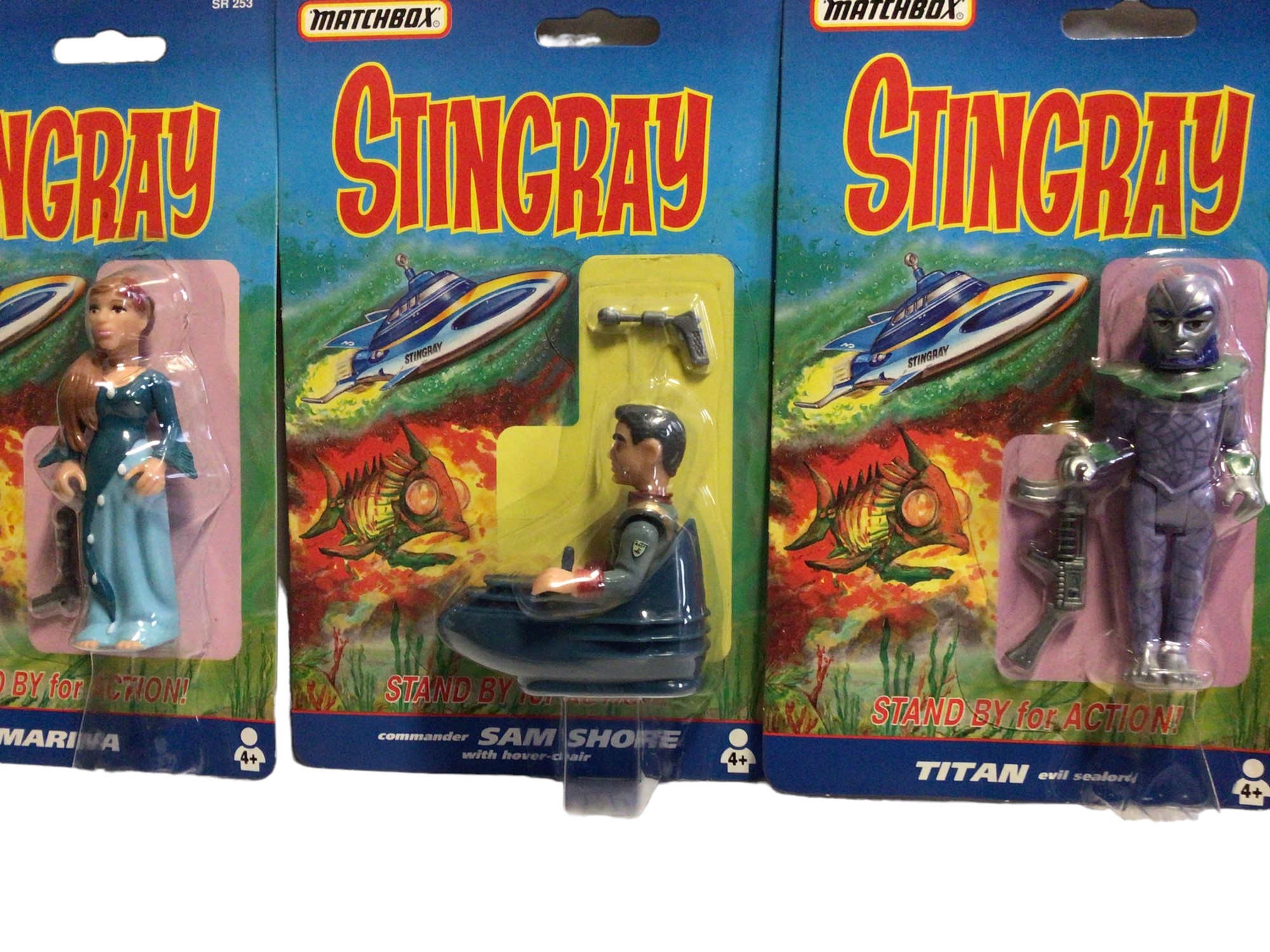 Lot 386 - Matchbox (1993) Stingray action figures &