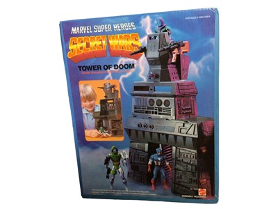 Lot 267 - Mattel (1984) Marvel Super Heroes Secret Wars Playset Tower of Doom (Sinsister strongold of Marvel Super Villains), boxed (two corners slightly compressed) No. 7472 (1)