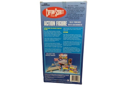 Lot 391 - Vivid Imaginations (c1993) Captain Scarlett and the Mysterons Captain Scarlett  12" action figure, in window box (one corner slightly buckled, window small perforations) No. 51008 and Angel Interce...