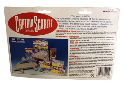 Lot 391 - Vivid Imaginations (c1993) Captain Scarlett and the Mysterons Captain Scarlett  12" action figure, in window box (one corner slightly buckled, window small perforations) No. 51008 and Angel Interce...