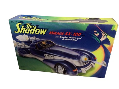 Lot 396 - Kenner (c1994) The Shadow Mirage SX-100 with blasting missile and armored roof, boxed (corner damaged) & part graphics missing) No. 65260 (1)