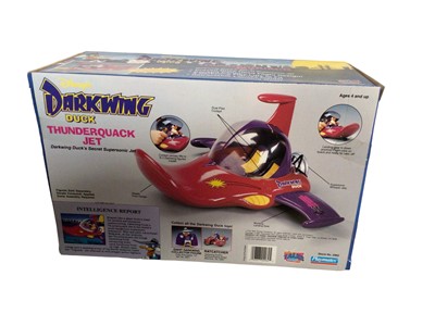 Lot 279 - Playmates (c1991) Disney's Darkwing Duck Thunderquack Jet No. 2962 & Ratcatcher No. 2961, both boxed (dented ends) (2)