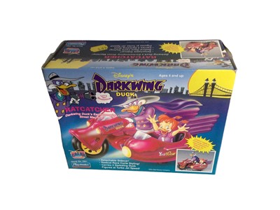 Lot 279 - Playmates (c1991) Disney's Darkwing Duck Thunderquack Jet No. 2962 & Ratcatcher No. 2961, both boxed (dented ends) (2)