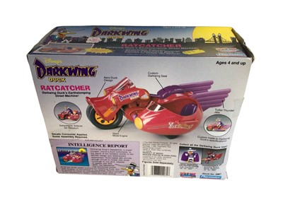 Lot 279 - Playmates (c1991) Disney's Darkwing Duck Thunderquack Jet No. 2962 & Ratcatcher No. 2961, both boxed (dented ends) (2)